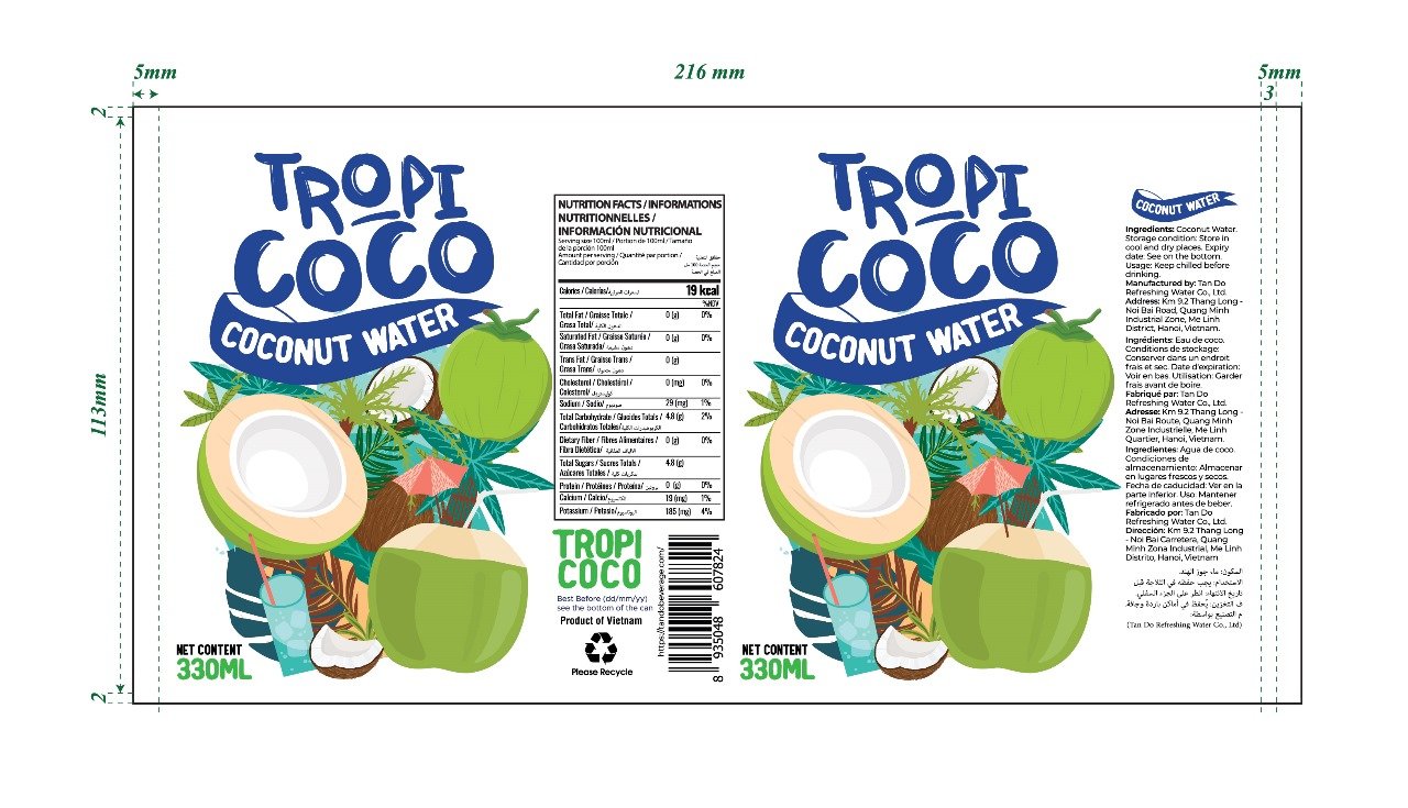 Tropi Coco Label Design